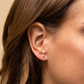 Crescent Moon Mini Studs Earrings For Girls  customdiamjewel   