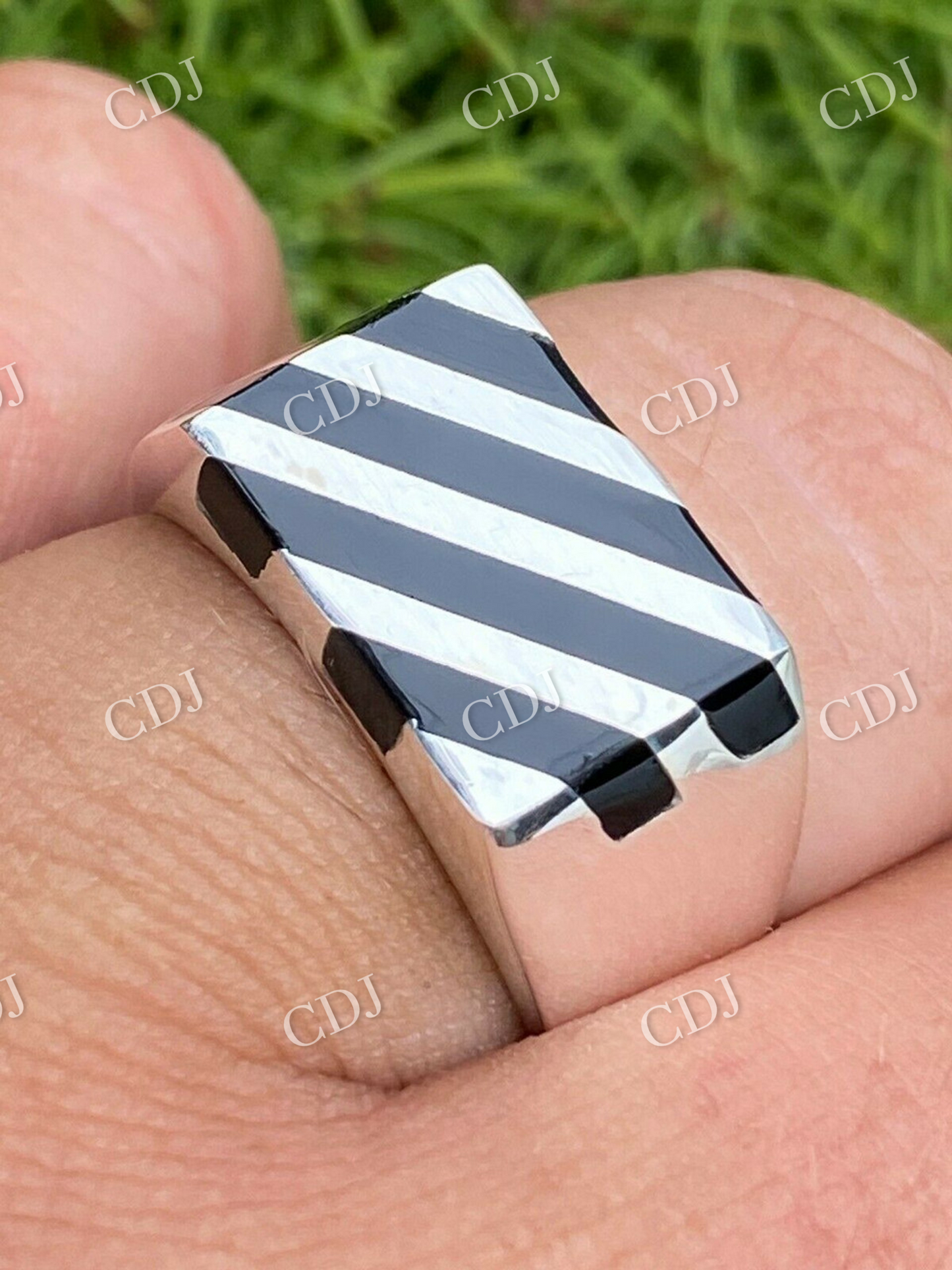 14K Solid Gold Men's Ring customdiamjewel