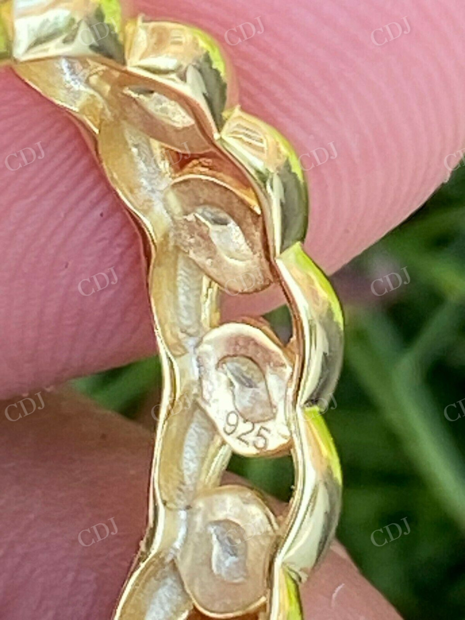 14k Gold Men's Ladies Wedding Cuban Link Ring customdiamjewel