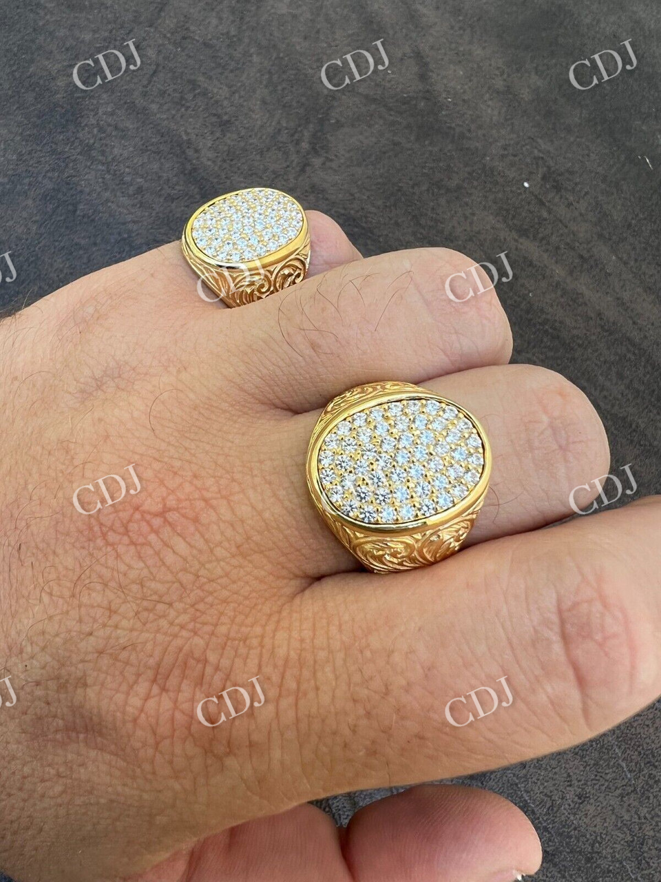 Customized Hip Hop Diamond Ring customdiamjewel