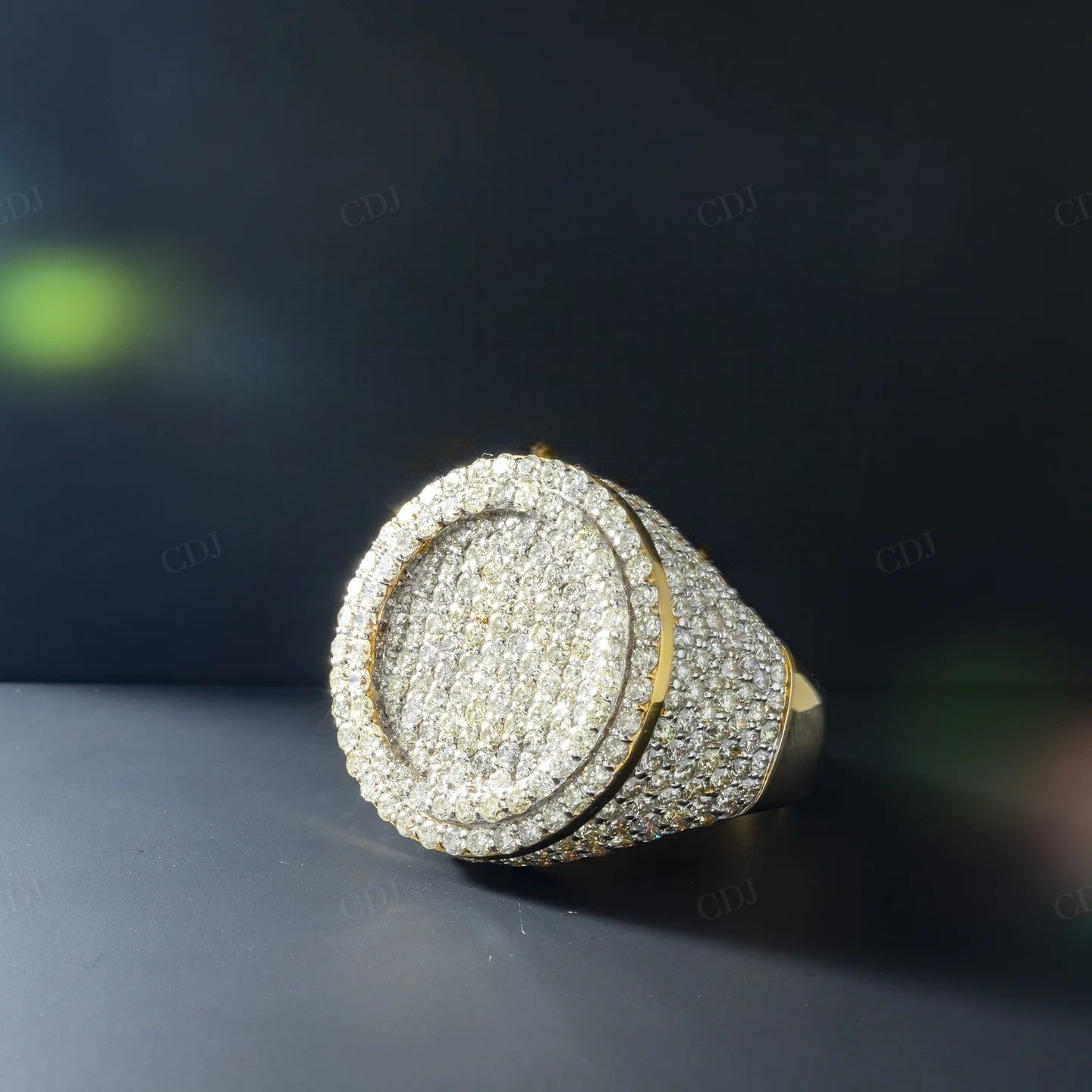 925 Silver Moissanite Cluster Halo Ring hip hop ring customdiamjewel