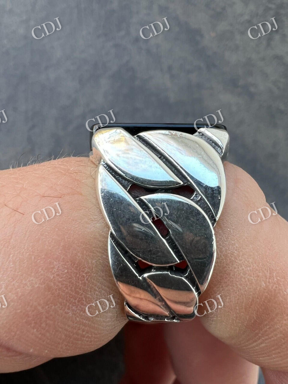 Black Onyx Gemstone Diamond Ring customdiamjewel