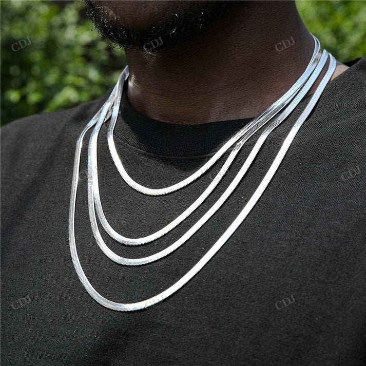 3-5MM Plain 10K Gold Chain hip hop jewelry CustomDiamJewel