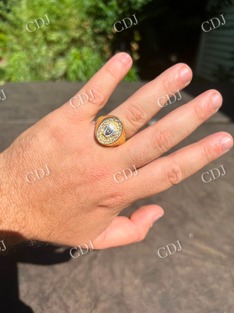 14K Gold Vintage Hip Hop Diamond Ring customdiamjewel