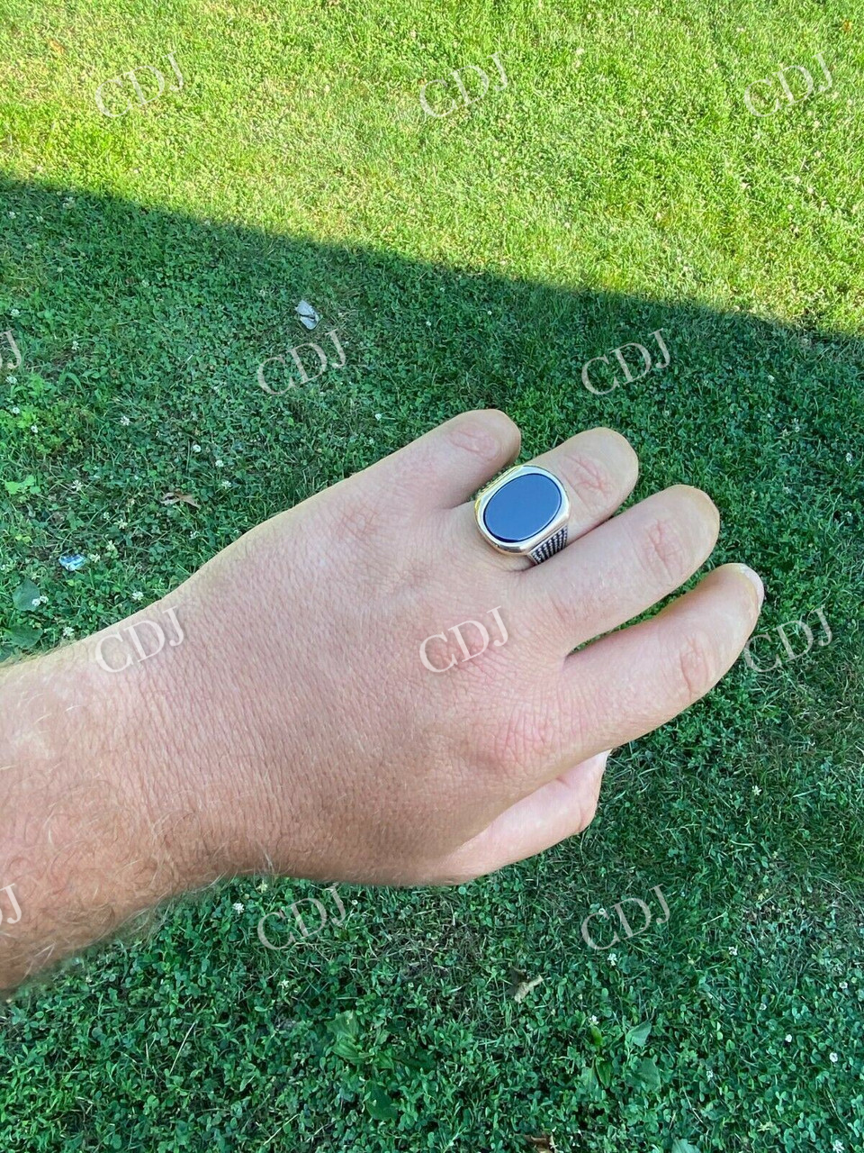 Black Onyx Mens Large Ring customdiamjewel