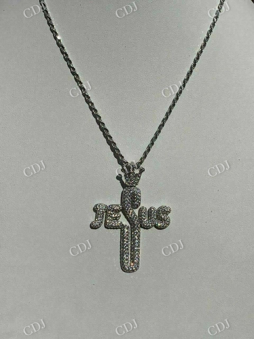 14K Gold Jesus Piece Pendant customdiamjewel