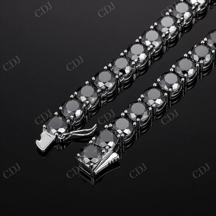 Black Diamond Handmade Tennis Chain CustomDiamJewel