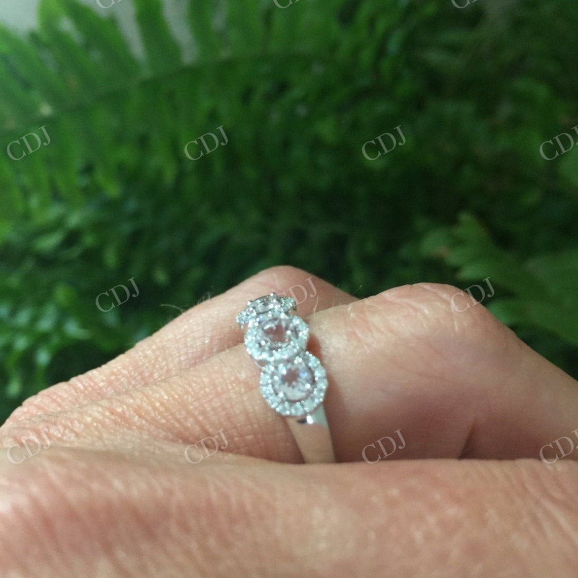 Natural Morganite Anniversary Band customdiamjewel