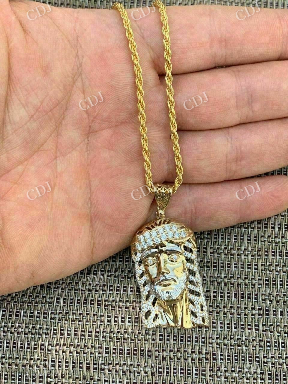 Jesus Piece Hip Hop Diamond Pendant customdiamjewel
