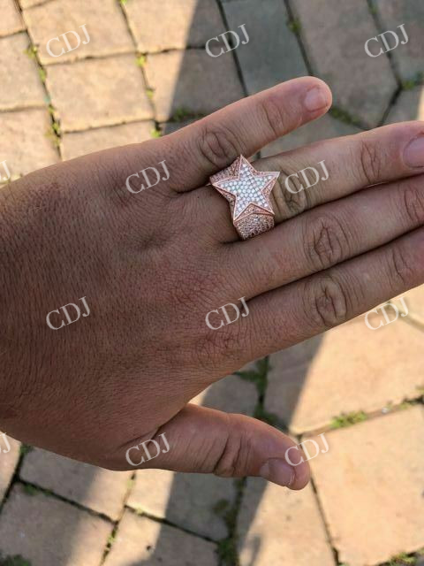 Antique Fully Icey Star Ring For Man's customdiamjewel