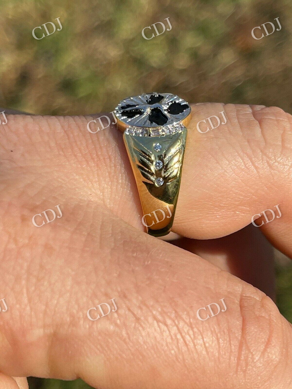 Sterling Silver Jesus Christ Cross Ring customdiamjewel
