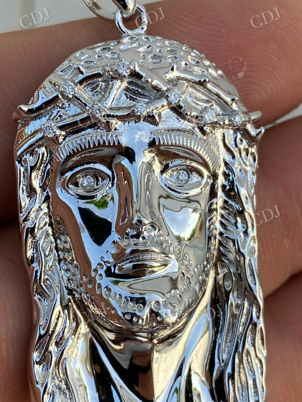 Jesus Piece Hip Hop Diamond Iced Pendant customdiamjewel