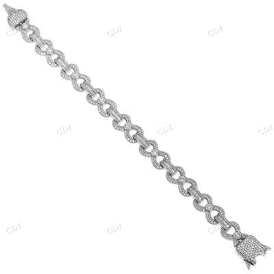 Infinity Lab Grown Diamond Bracelet For Women hip hop jewelry CustomDiamJewel
