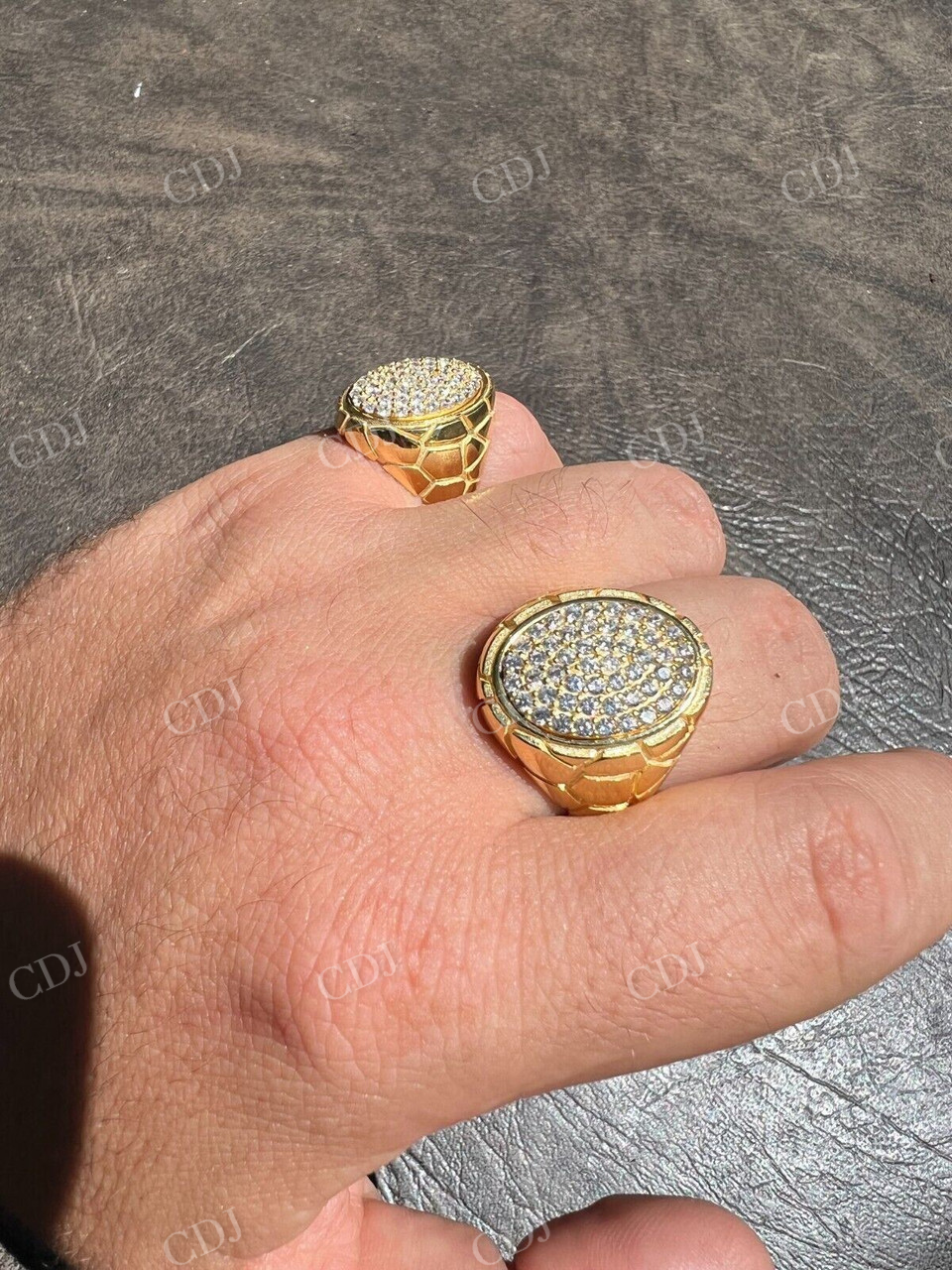 14K Solid Gold Pinky Ring For Men's  customdiamjewel   