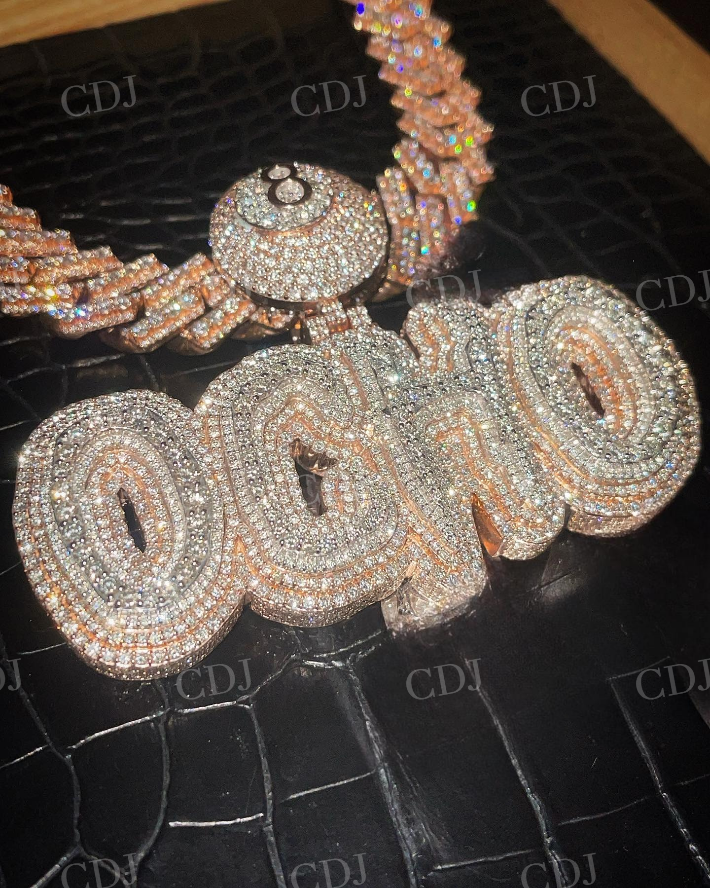 OCHO Letter Customized Hip Hop Diamond Pendant hip hop jewelry customdiamjewel