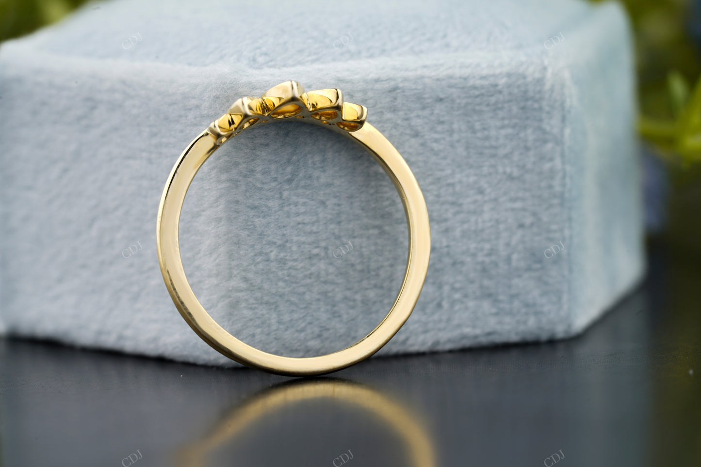 Elegant Gold Tiara Stackable Ring