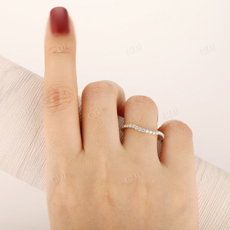 Natural Diamond Round Cut Yellow Gold Matching Wedding Band Wedding Band customdiamjewel