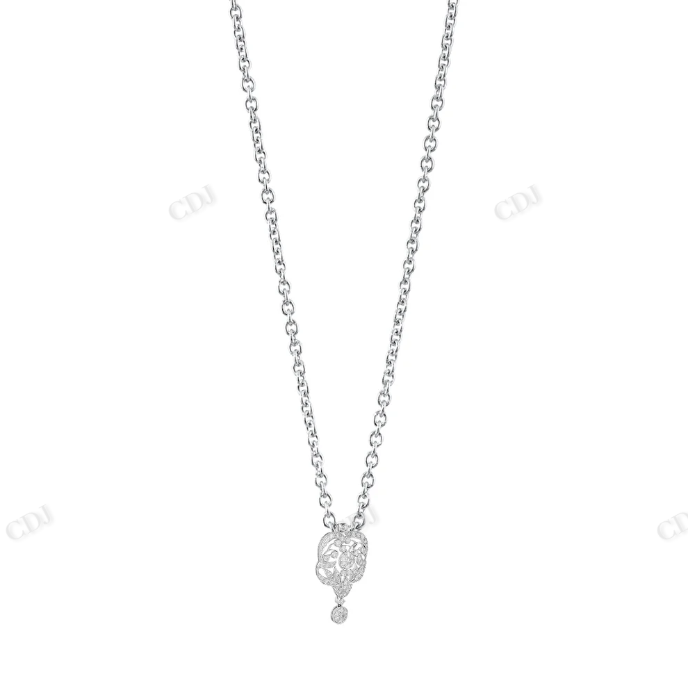 Sterling Silver Drop Charm Moissanite Pendant hip hop jewelry CustomDiamJewel