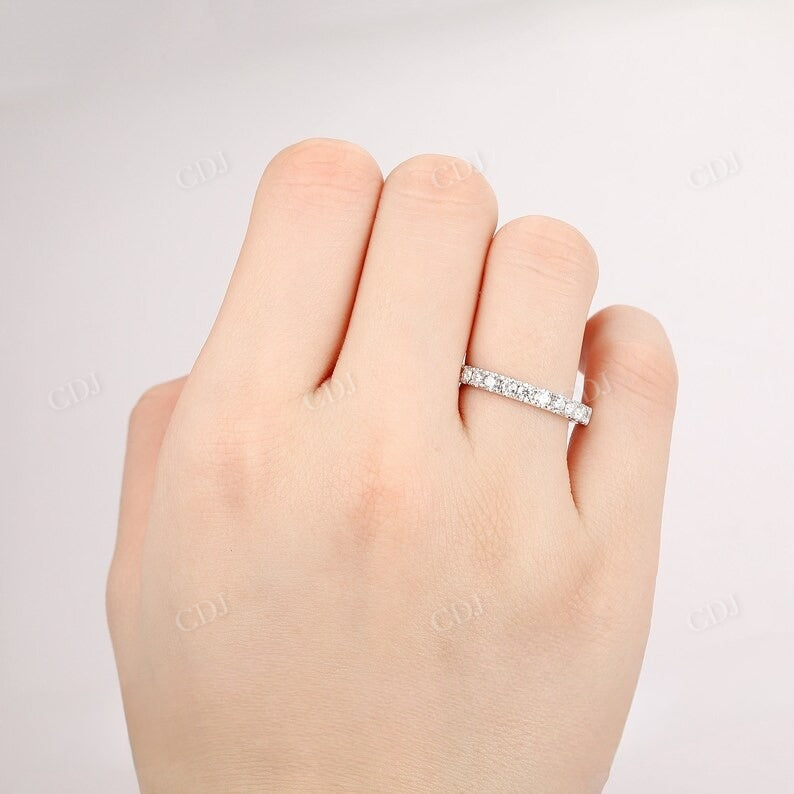 0.66CTW U-prong Set Natural Diamond Wedding Band, Wedding Band customdiamjewel