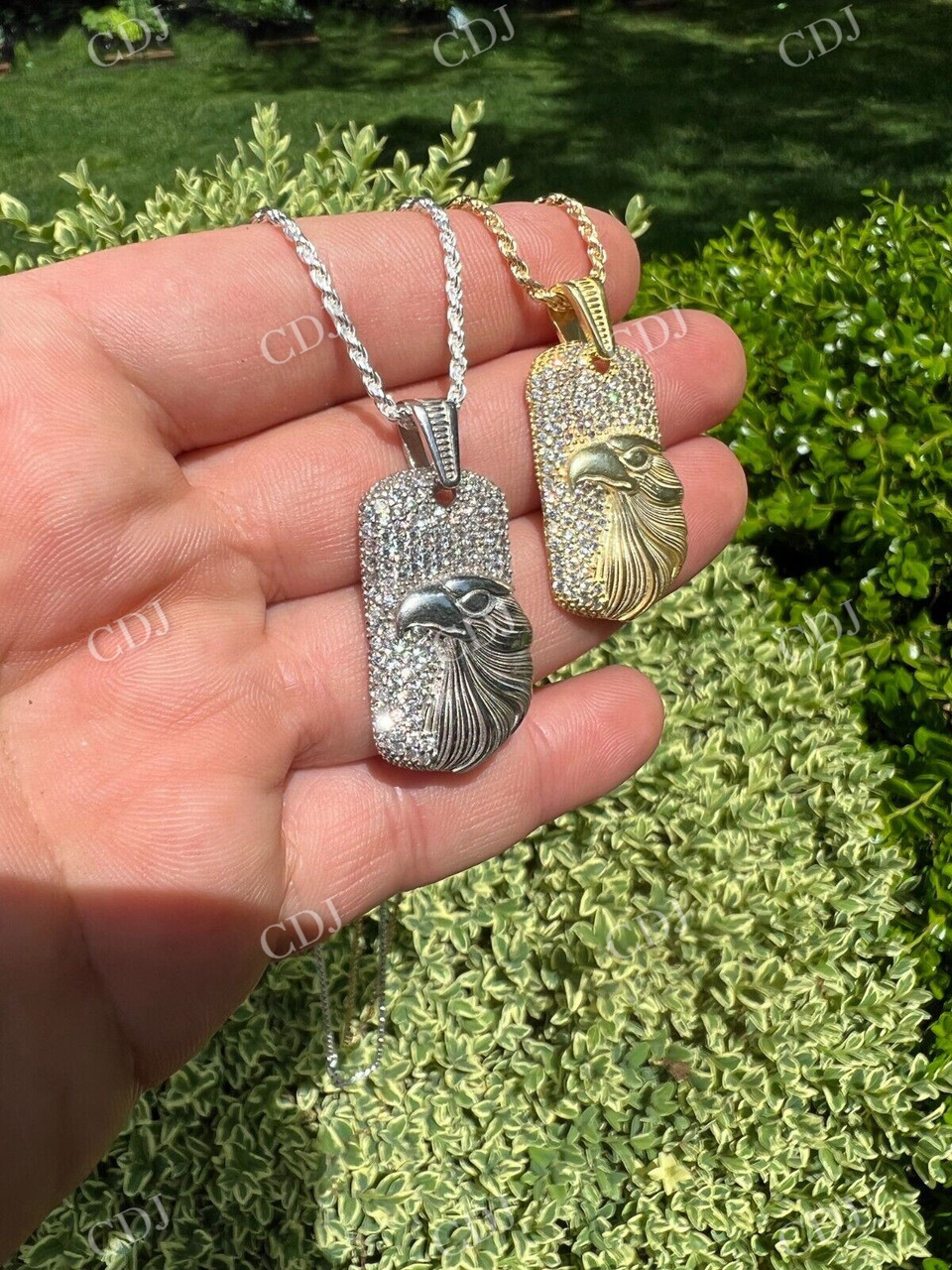 14k Gold Eagle Bird Pendant For Men customdiamjewel