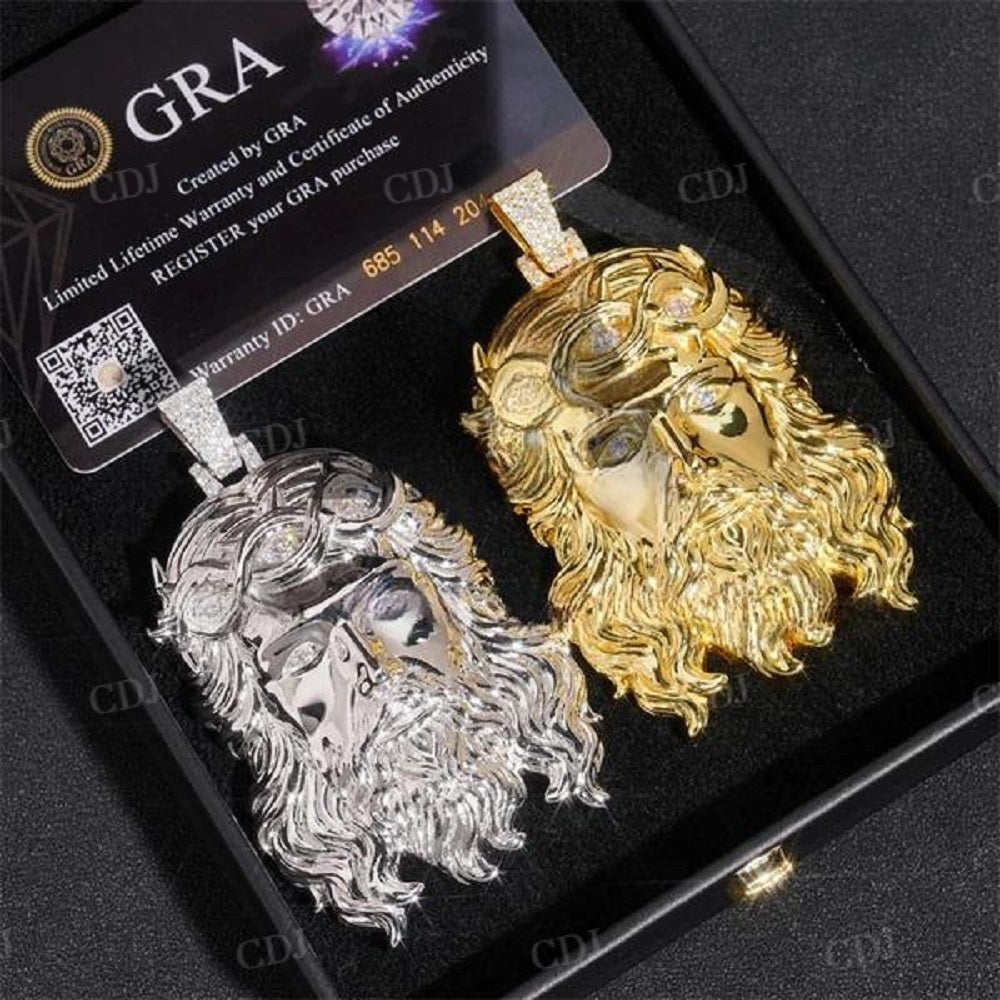 Diamonds Jesus Hip Hop Pendant For Men customdiamjewel