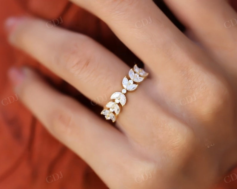 14K Gold Marquise Diamond Wedding Band customdiamjewel