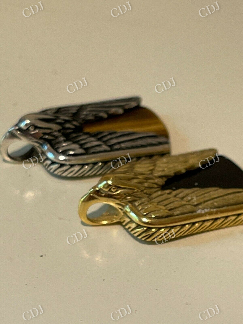 14k Gold Hip Hop Iced Pendant customdiamjewel