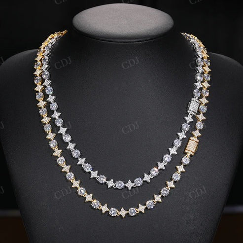 Vintage Design VVS D Moissanite Necklace For Women's Mens hip hop jewelry CustomDiamJewel