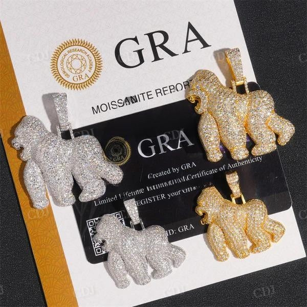 Iced Out Gorilla Diamonds Pendant For Men customdiamjewel