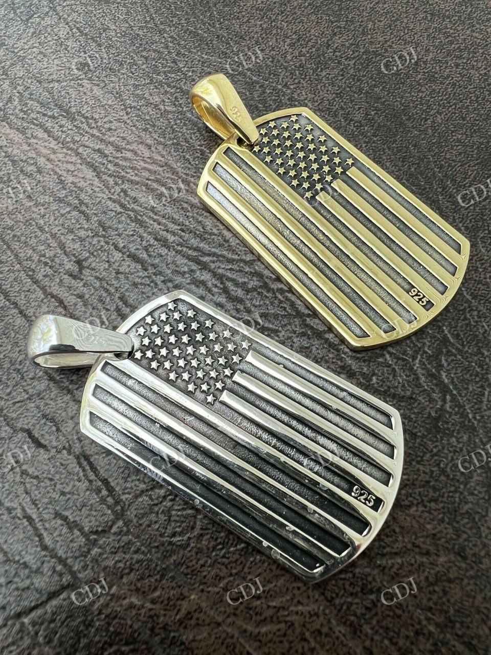 14k Gold USA Air Force Hip Hop Pendant customdiamjewel