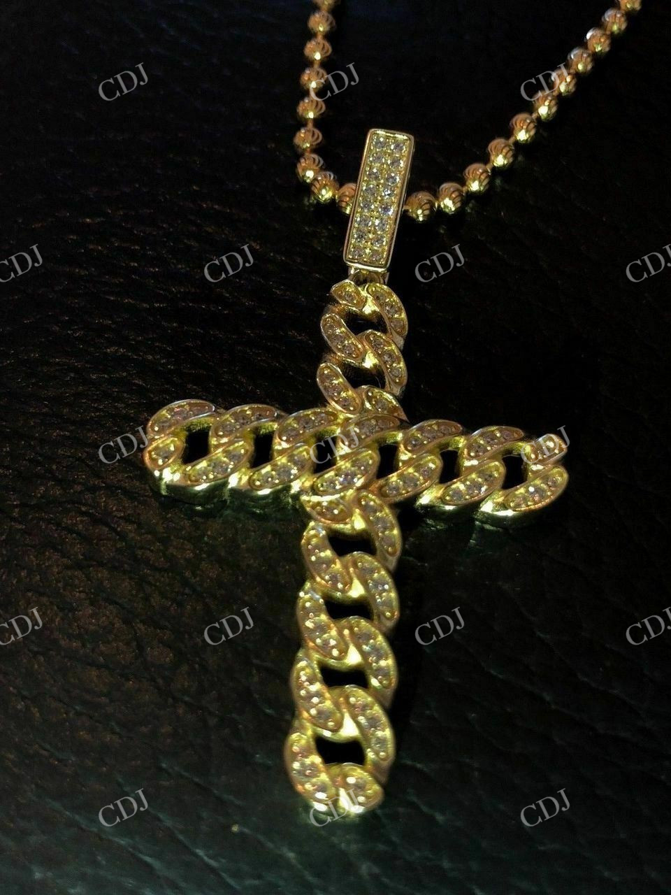 Cuban Link Diamond Cross Hip Hop Pendant customdiamjewel