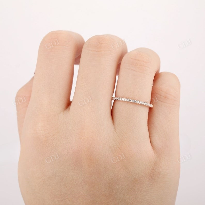 0.15CTW Half Eternity Pave Set Natural Diamond Wedding Band Wedding Band customdiamjewel