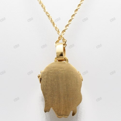 Hip Hop Jesus Head Pendant with Thorn Crown hip hop jewelry CustomDiamJewel