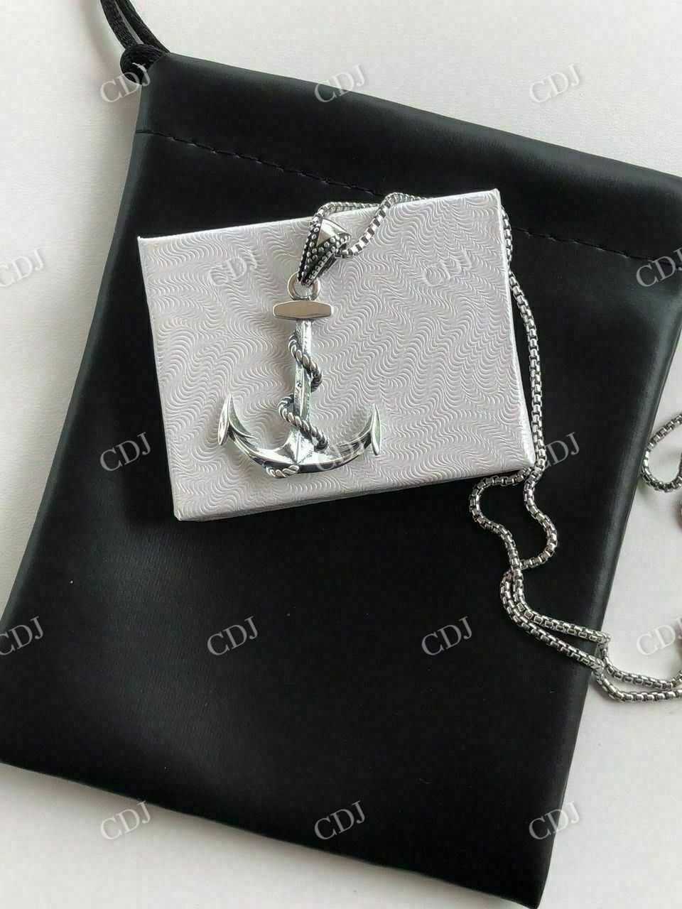 925 Sterling Silver Nautical NAVY Anchor Mens Pendant customdiamjewel