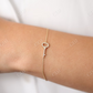 0.18CTW Moissanite Key Charm Diamond Bracelet  customdiamjewel   
