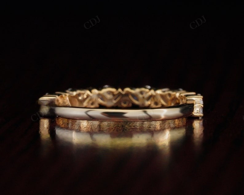0.50CTW Alternative Lab Grown Diamond Half Eternity Wedding Band customdiamjewel
