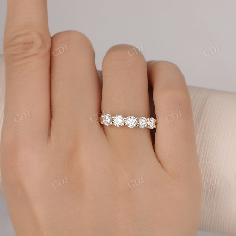 2.10CTW Natural Diamond Seven Stone Wedding Band Wedding Band customdiamjewel