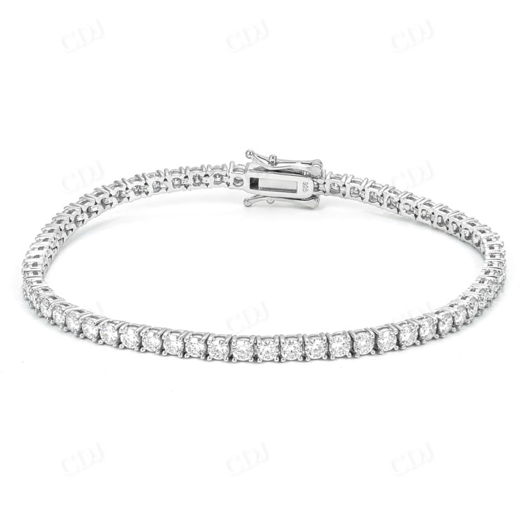 3mm Diamond Cuban Link Bracelet In Gold hip hop jewelry customdiamjewel