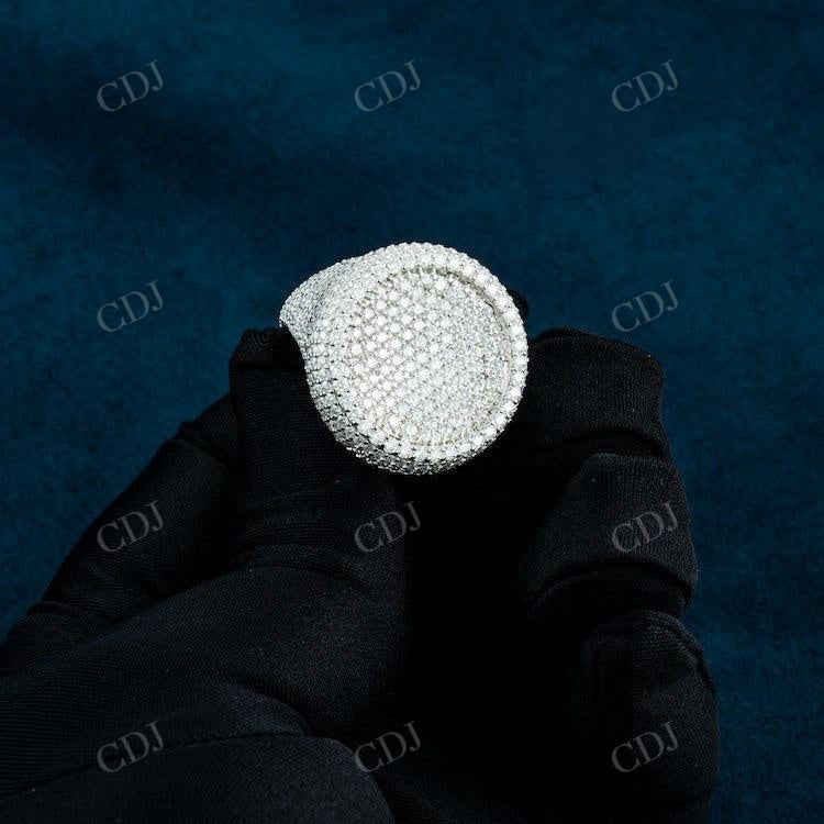 Solid White Gold Round Cut Hip Hop Jewelry hip hop jewelry customdiamjewel