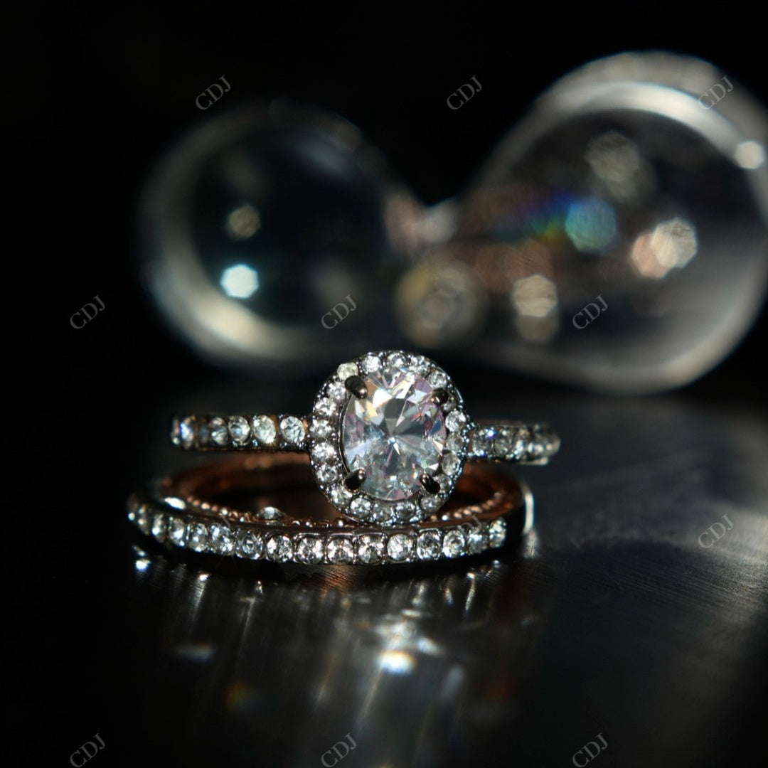 Round Cut Moissanite Engagement Ring Engagement Ring CustomDiamJewel Sterling Silver Rose Gold VVS-EF