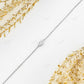0.15CT Adjustable Drawstring Chain Fancy Shape Natural Diamond Bracelet adjustable becelet customdiamjewel   