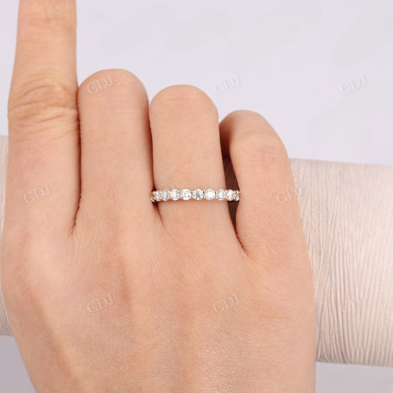 1.07CTW Lab Grown Diamond 3/4 Eternity Wedding Band customdiamjewel