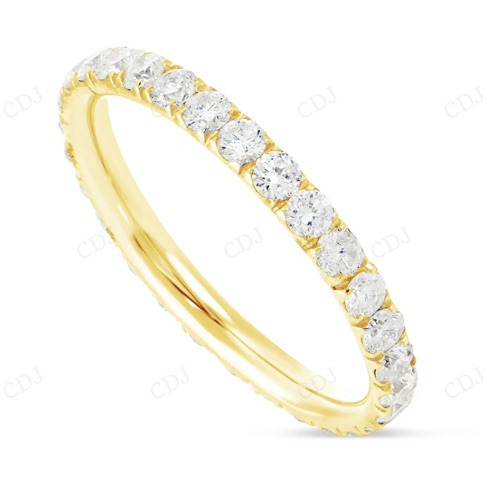 Sterling Silver Moissanite Full Eternity Band Diamond Ring hip hop jewelry CustomDiamJewel