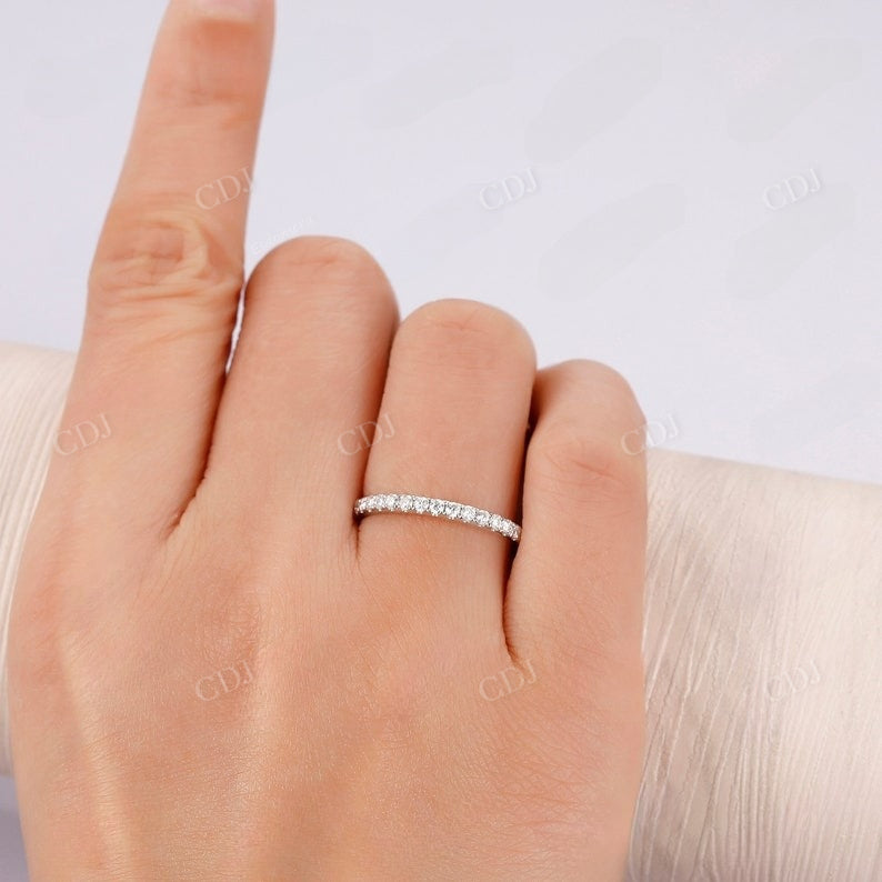 Simple 3/4 Eternity Lab Grown Diamond Wedding Band customdiamjewel