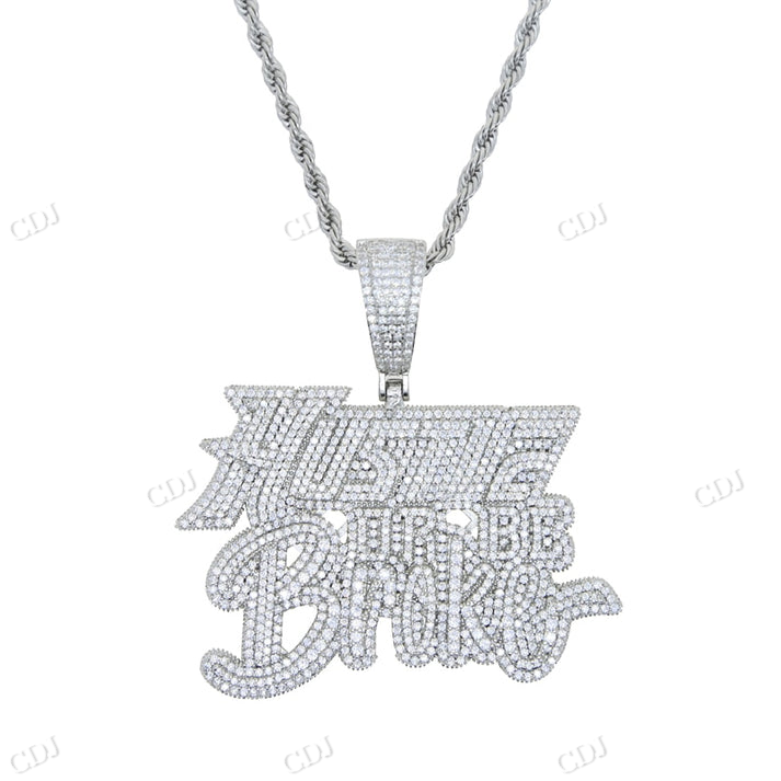 Hip Hop Iced Out Letter Moissanite Pendant hip hop jewelry CustomDiamJewel