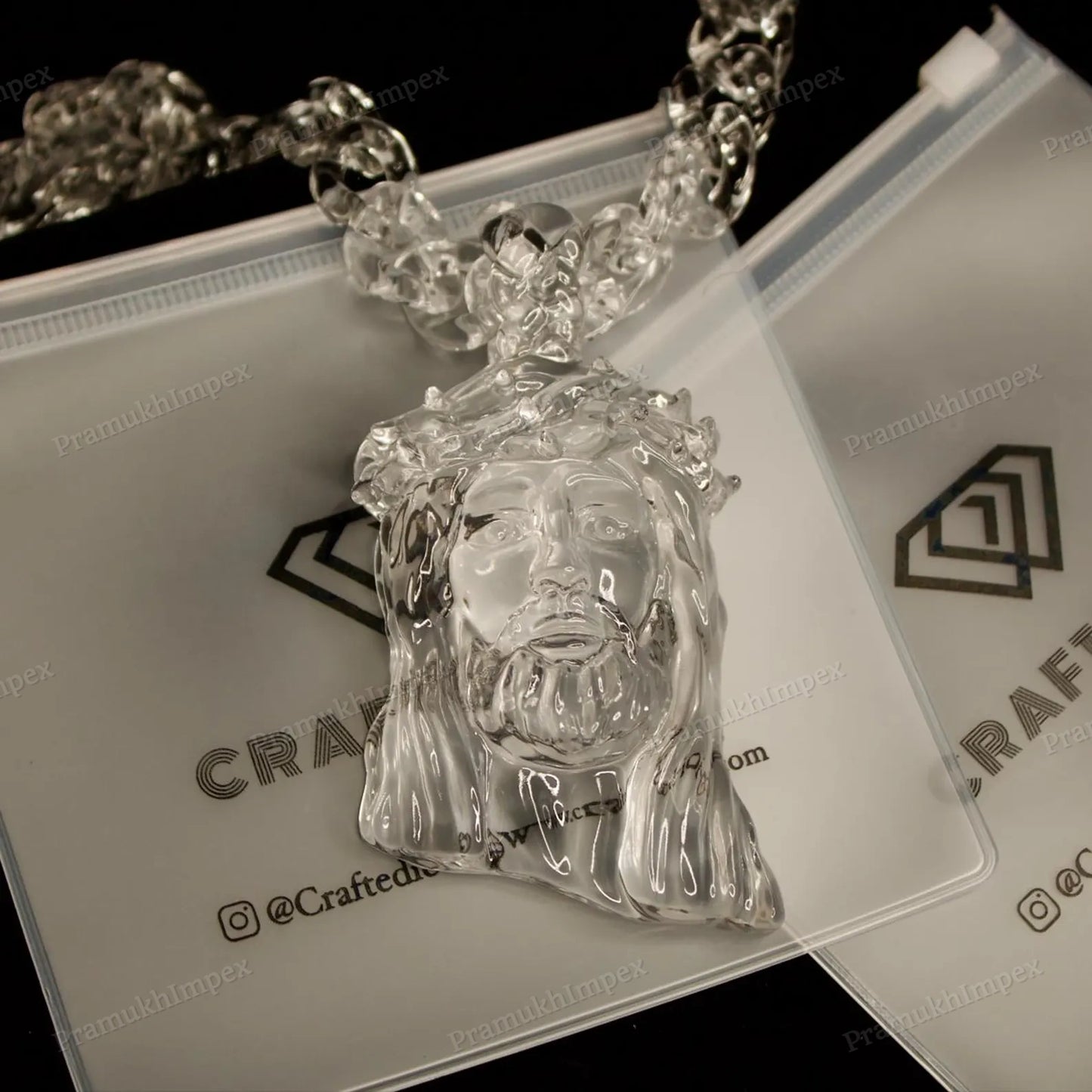 Hip Hop Gold Plated Custom Jesus Pendant hip hop jewelry CustomDiamJewel