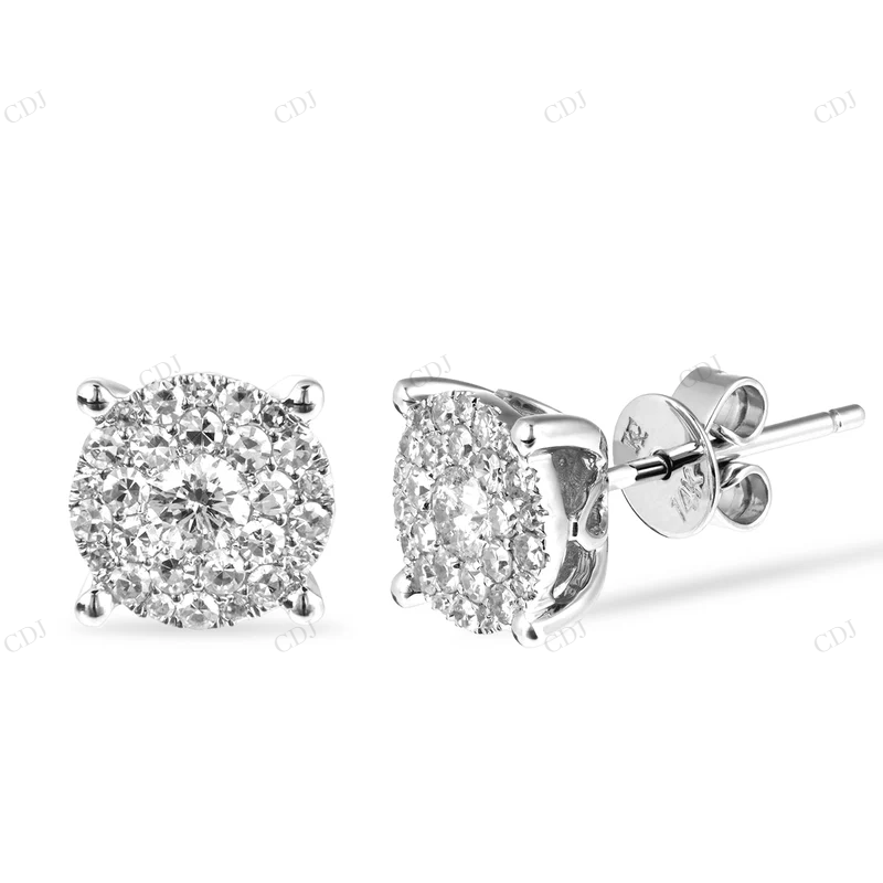0.56ct Diamond Cluster Simple Stud Earrings Stud earrings CustomDiamJewel