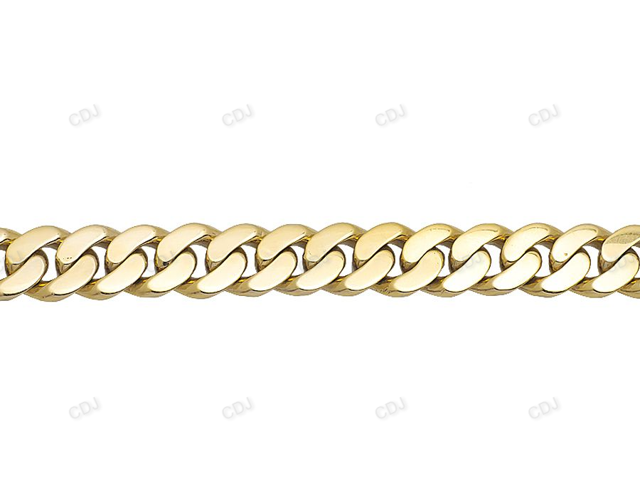 Three Stone Silver Moissanite Unisex Cuban Bracelet hip hop jewelry CustomDiamJewel