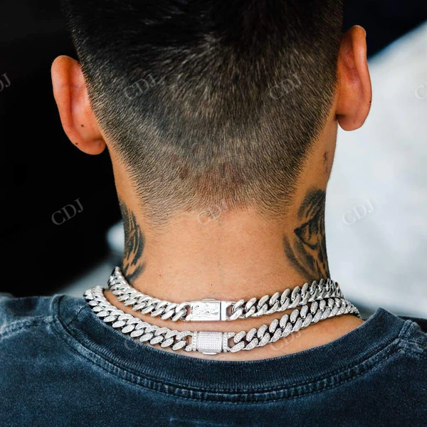 Diamond Cuban Chain Iced Out Hip Hop Necklace customdiamjewel