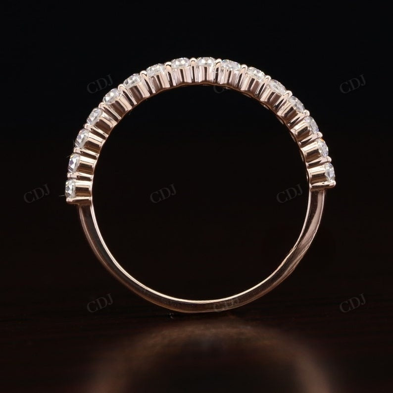 Half Eternity Natural Oval Diamond Band Women customdiamjewel